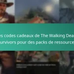 Les codes cadeaux de The Walking Dead: Survivors pour des packs de ressources