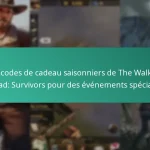 Les codes de cadeau saisonniers de The Walking Dead: Survivors pour des événements spéciaux