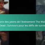 Les prix des jalons de l’événement The Walking Dead : Survivors pour les défis de survie