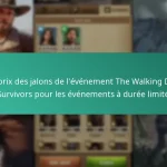 Les prix des jalons de l’événement The Walking Dead : Survivors pour les événements à durée limitée